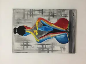Female Exotic Painting 38x20 on Canvas