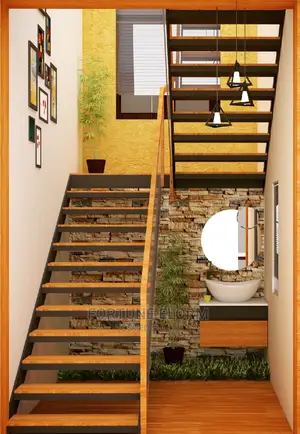 Futuristic Floating Staircase.