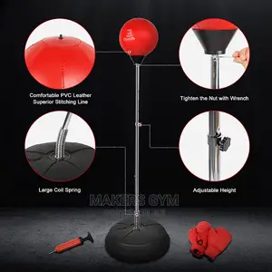 Punching Bag With Stand for Adults , Adjustable Speed Reflex
