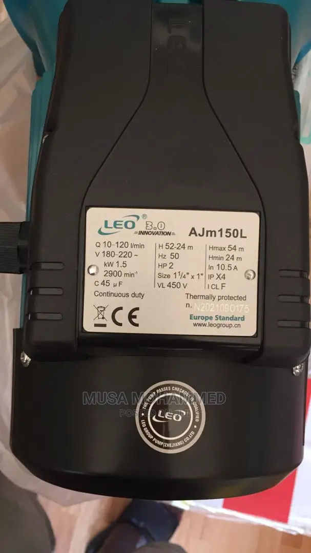 2hp Leo Water Pump