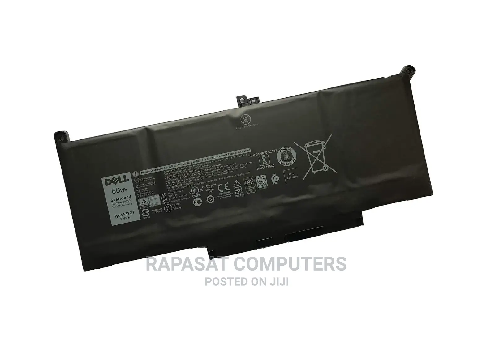 Dell F3YGT Original Latitude 7480 / 7280 60wh Laptop Battery