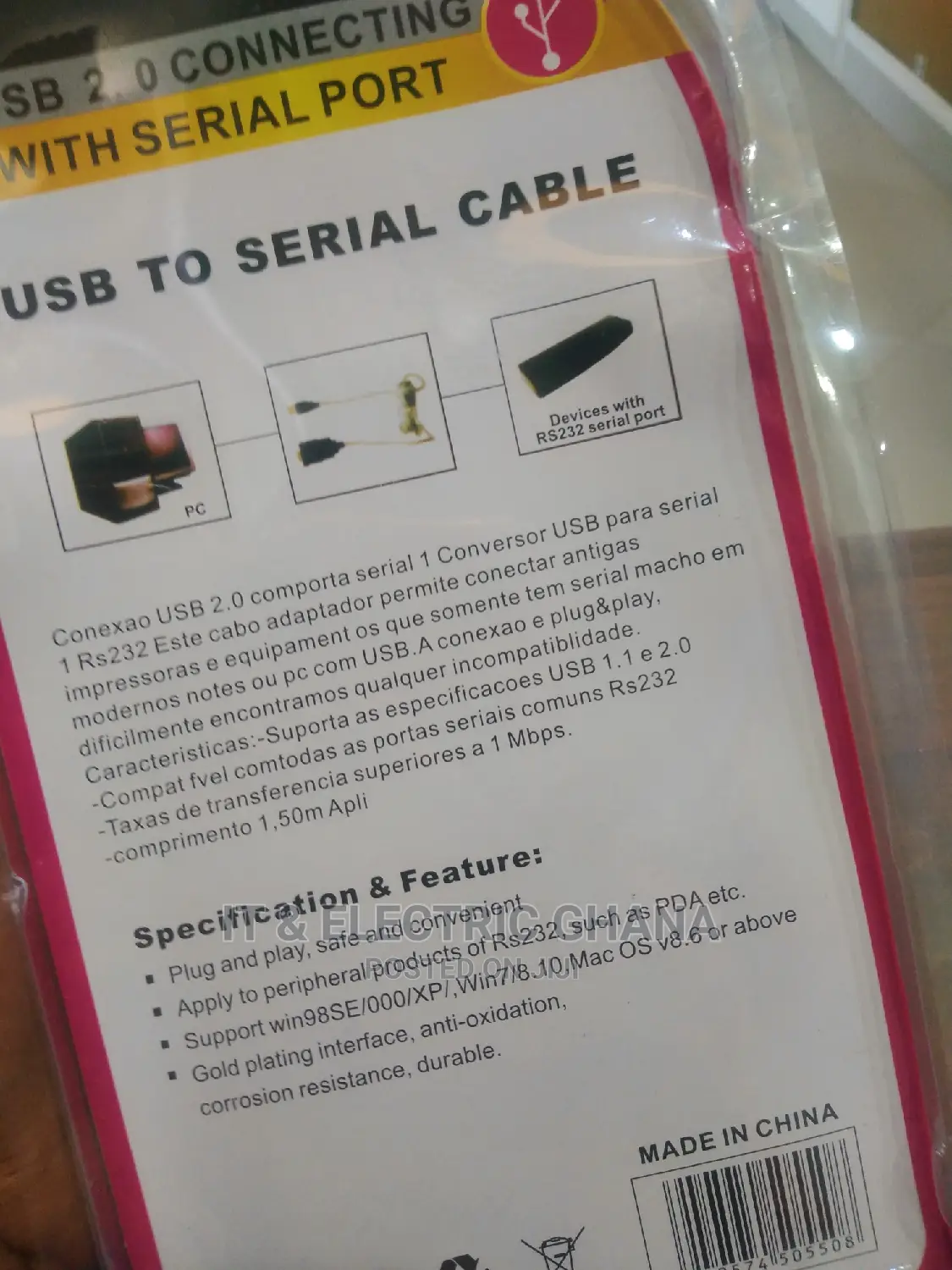 USB to Rs232 (Female) Cable