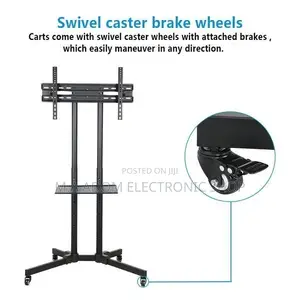 Rolling Mobile Tv Stand With Wheels 32”70”