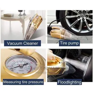 120watts 4-in-1 Car Handheld Vacuum Cleaner W Digital Pump