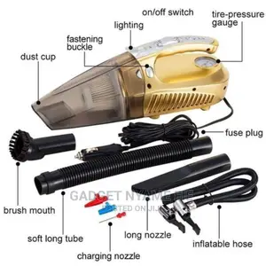 120watts 4-in-1 Car Handheld Vacuum Cleaner W Digital Pump