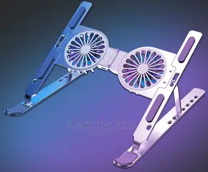 Aluminum 7 Level Adjustable Computer Stand With Fan