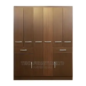 Wardrobe 8 DOORS (Dark Brown)