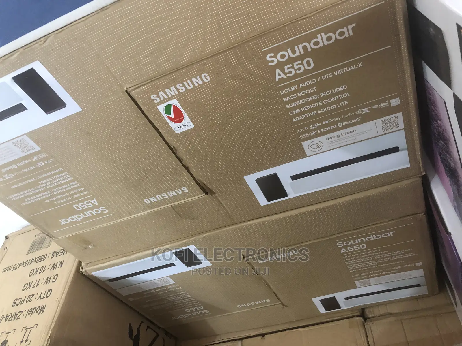 Wireless Samsung - HW-A550 2.1ch Sound Bar With Dolby Altmo