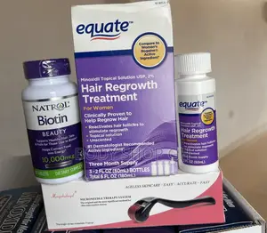 Hair Loss Treatment Package for Women(Minoxidil+Biotin+Roll)