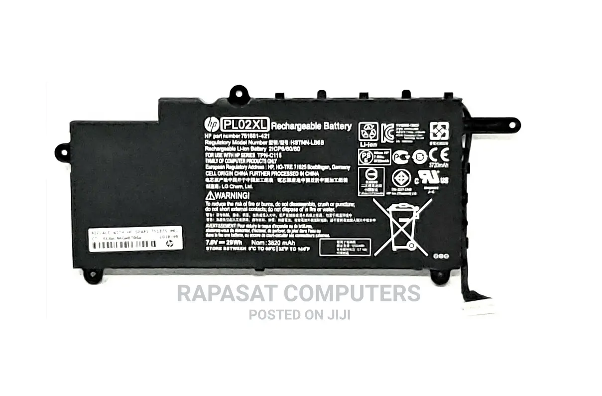 HP Pavilion PL02XL Series Original Laptop Battery, Power:29W