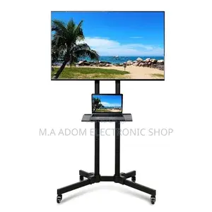 Mobile Tv Cart With Rolling Wheels Suitable for Screens 32