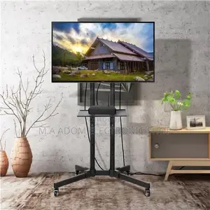 Movable Tv Stand With Wheels Trolley 32”-70”