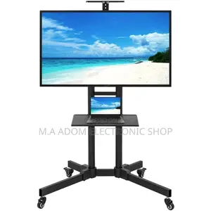 5 Feet Inches Mobile Tv Cart With Wheels