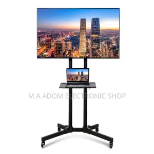 Very Easy to Install Use Mobile Tv Stand+Wheels 32”-70”