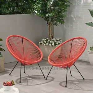 Rattan Chair Egg Shape (2pcs)