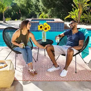 Rattan Chair( 2 PCS )Indoor and Outdoor Use