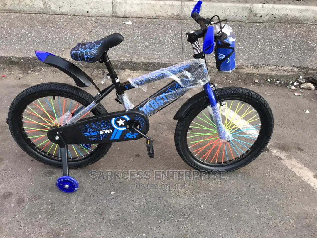Kids Bicycle - 20" Black/Orange [ Colour Design May Vary]