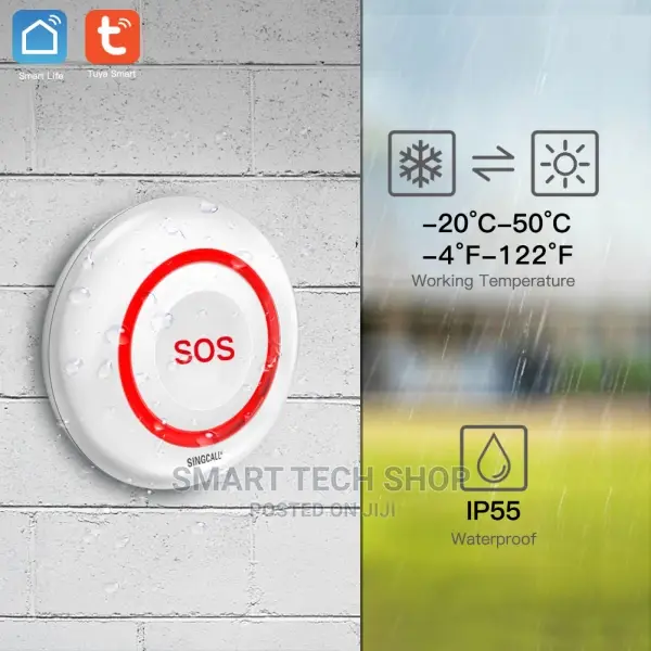 Tuya Wifi Smart SOS Emergency Button Alarm Handicapped Careg