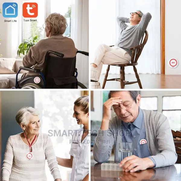 Tuya Wifi Smart SOS Emergency Button Alarm Handicapped Careg