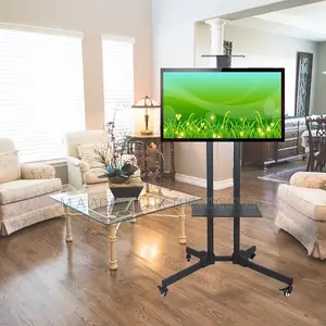 Tv Stand With Wheels Dvd Shelf 32”-70”