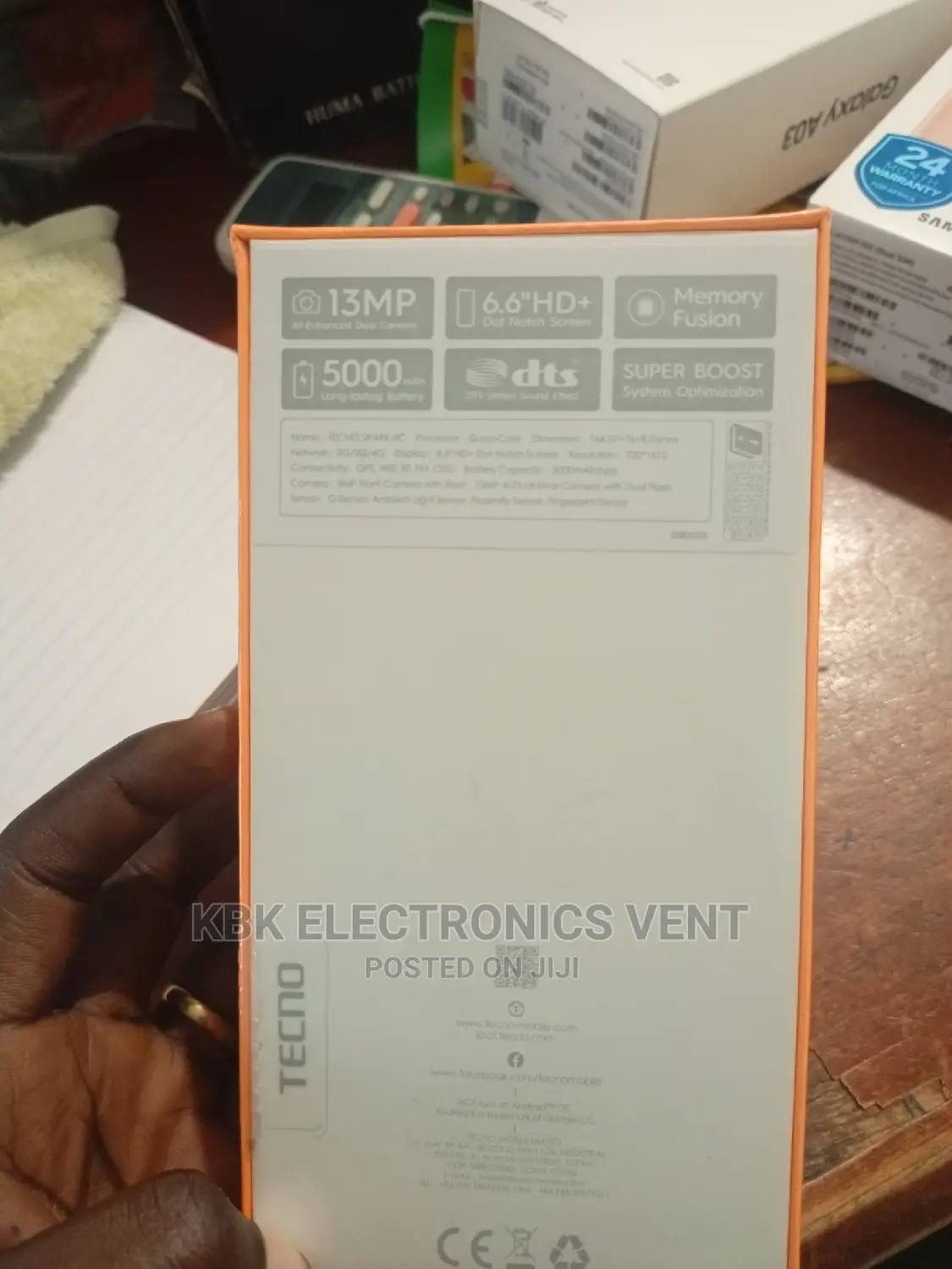 New Tecno Spark 8C 64 GB Gray