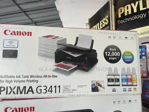 New Canon Pixma 3411 3 In 1 Printer With Hybrid Ink System
