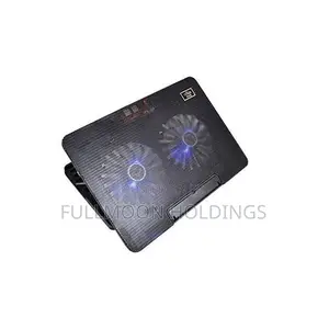 Laptop Cooling Pad Stand With 2 Fans - Black