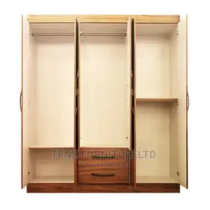 Wardrobe (Brown Wood Grain )6DOOR 2DRAWER