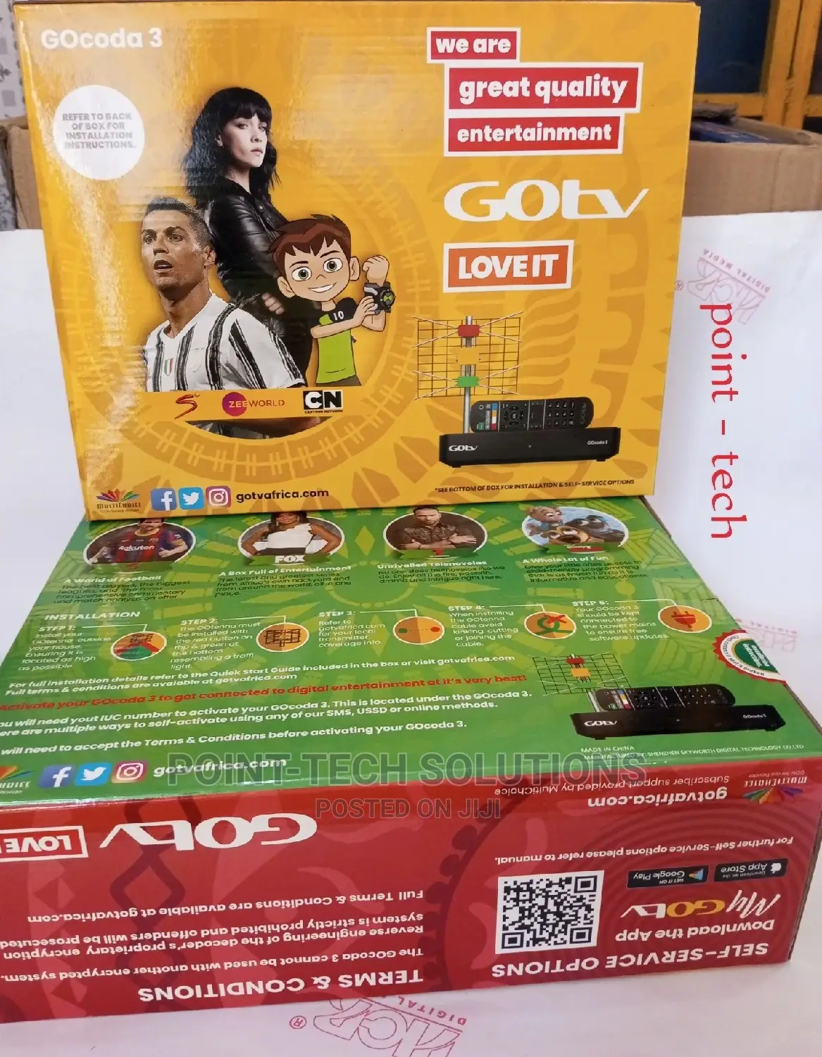 Gotv Decoder With Antenna And Cable