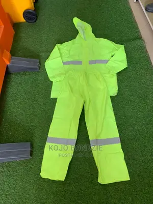 Reflective Raincoat - Lemon Green