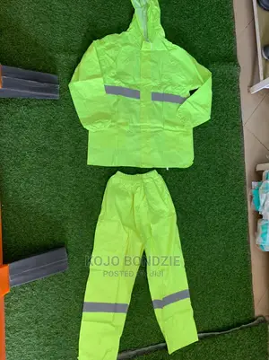Reflective Raincoat - Lemon Green