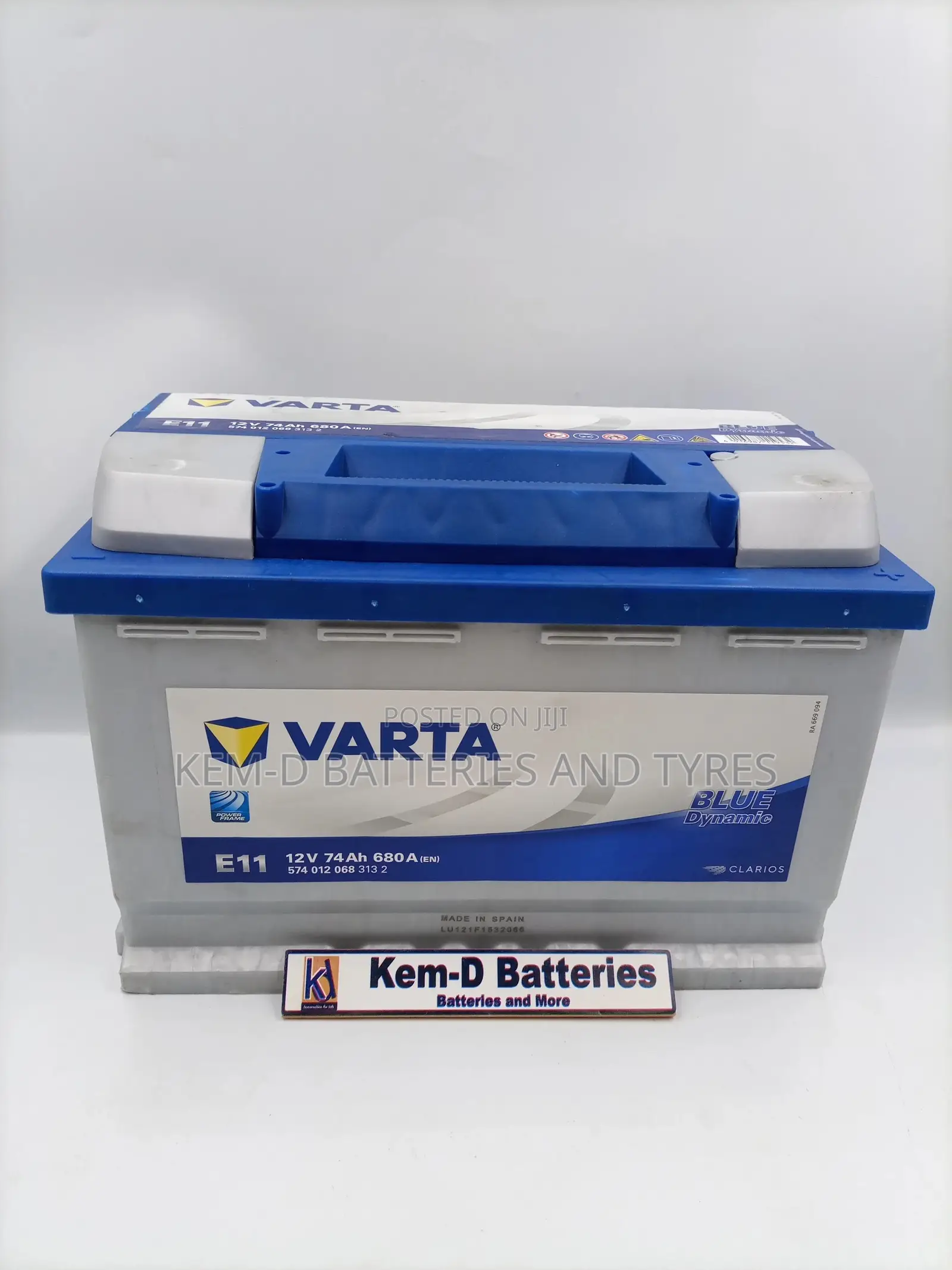 Original Varta Battery From Spain - 12V 74ah Batteries