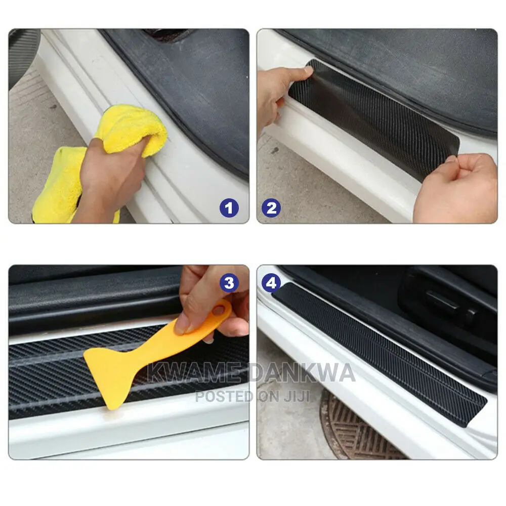 Car Door Sill Anti Scratch Stickers 4x Per Set