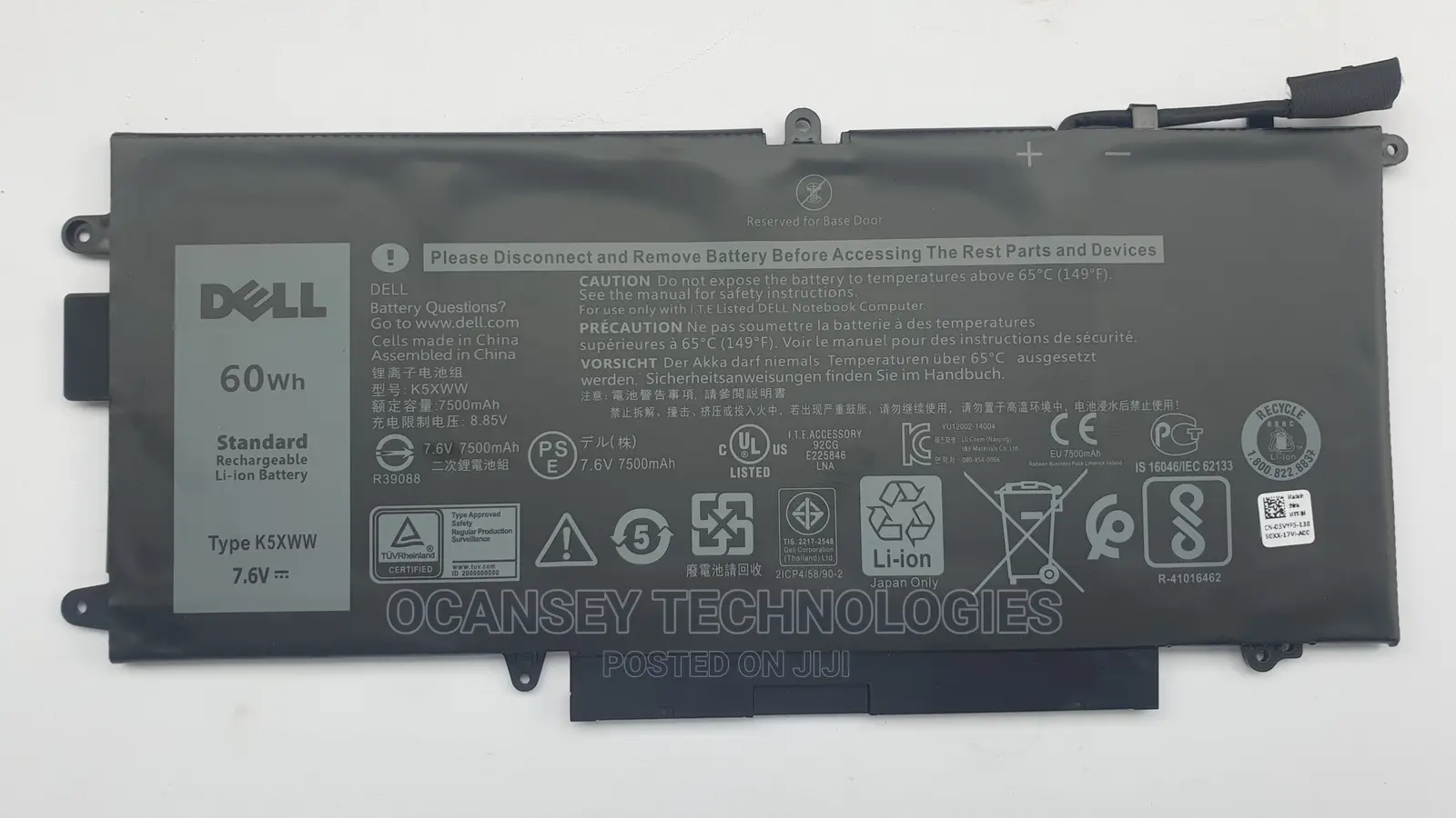 Original Dell Battery K5xww For Latitude 7387 7390 5289