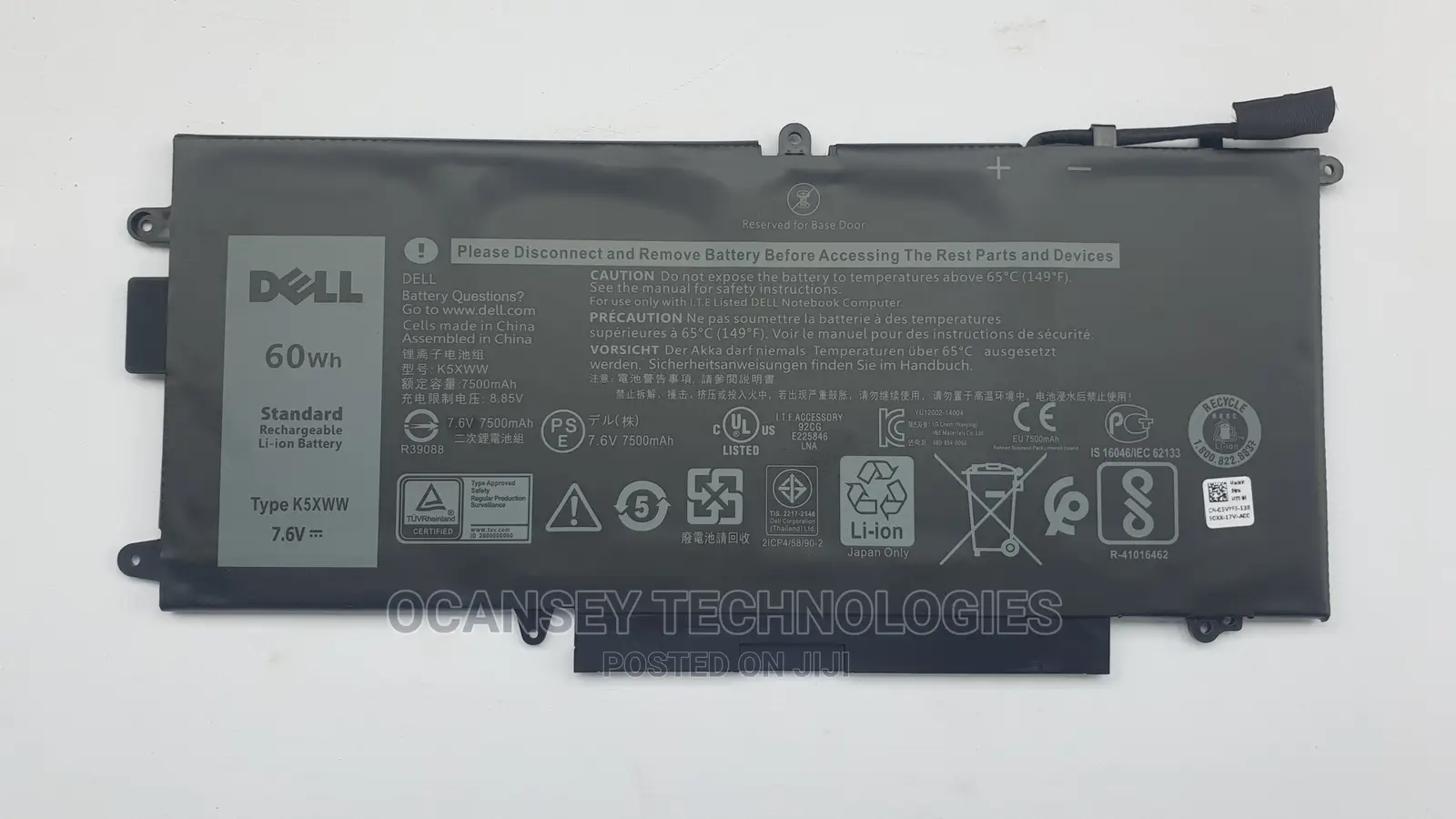 Original Dell Battery K5xww For Latitude 7387 7390 5289