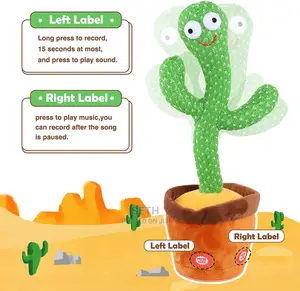 Children Kids Intelligence Cactus Talking Toy