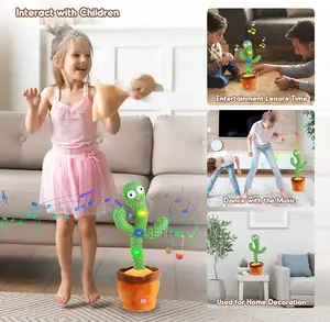 Children Kids Intelligence Cactus Talking Toy