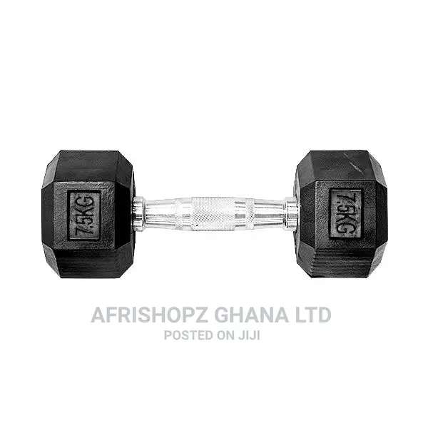 Hex Dumbbell 7.5kg Black