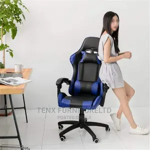 Gaming Chair (Blue and Black)