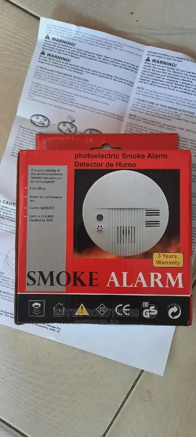 9v Battery Fire Alarm Smoke Detector