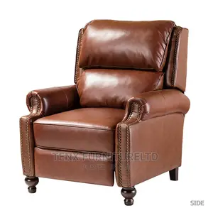 Recliner ' (Wide Genuine Leather )Club Side