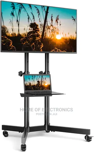 Durable Mobile Rolling TV Stand + Wheels for 32 to 65"New