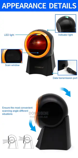 GT-8800G Omnidireccional Qr Bar Codes 2D Barcode Reader USB