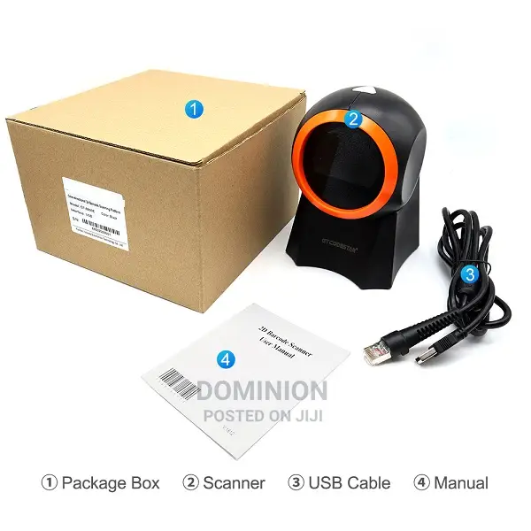 GT-8800G Omnidireccional Qr Bar Codes 2D Barcode Reader USB