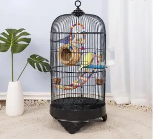 Large Metallic Parrot Cages