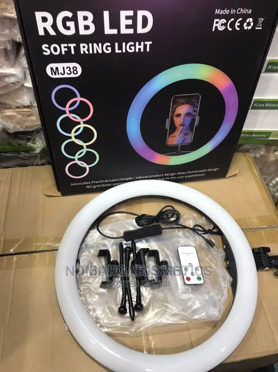 14 Inches RGB Ring Light With Stand and Remote