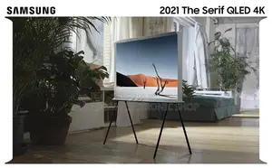 SAMSUNG 65 Inches LS01T the Serif QLED 4K HDR Smart TV 2021,