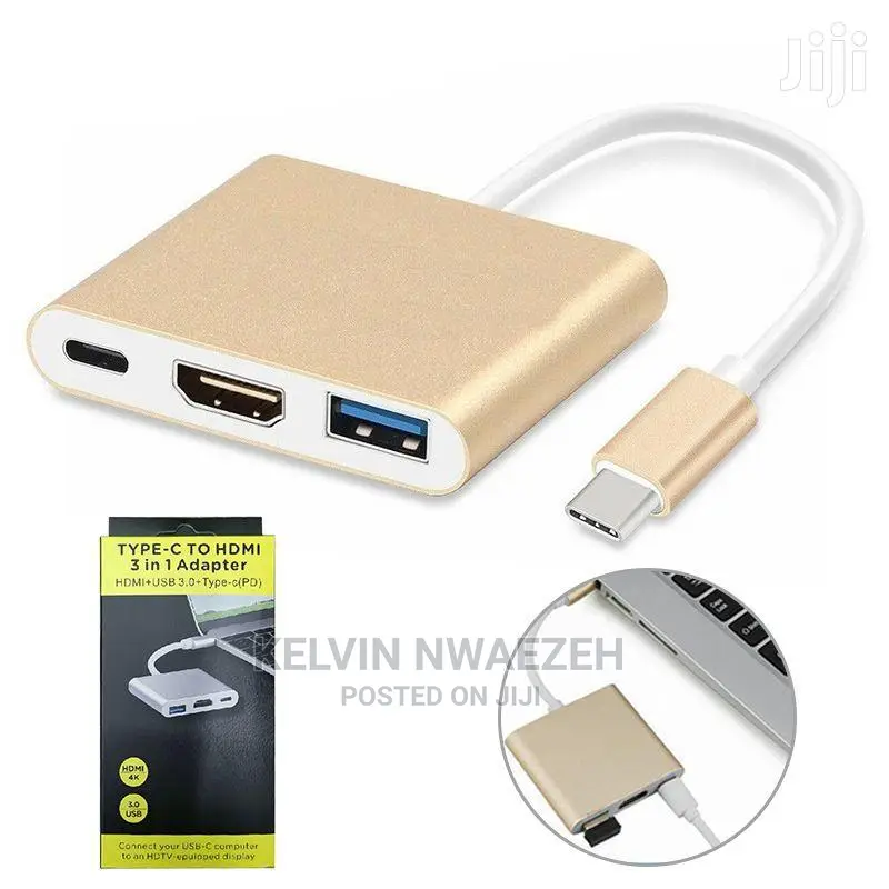 Type C to HDMI 3 in 1 Adapter