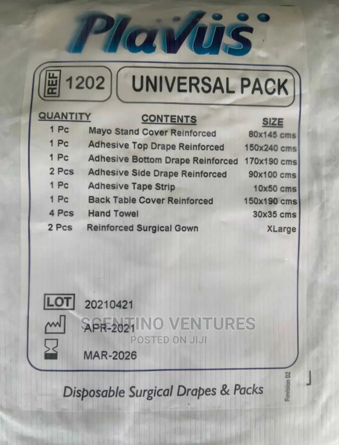 Disposable Surgical Drapes and Packs