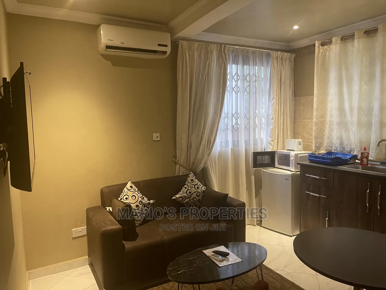 Furnished 1bdrm Apartment in Marios Properties, East Legon for Rent